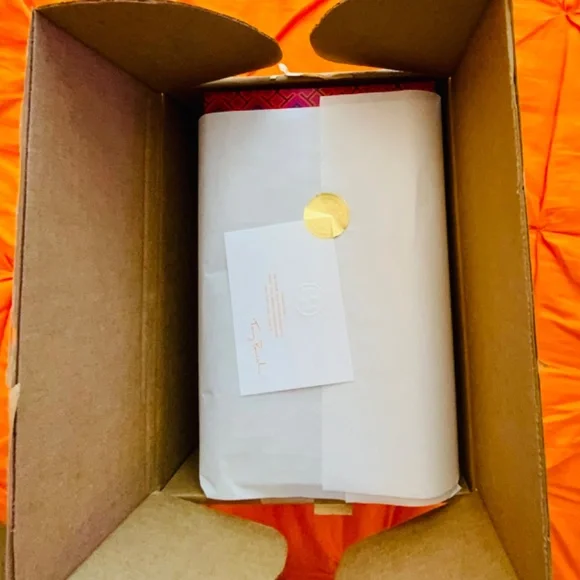 TORY BURCH [womens] Slide Sandals  : Vintage Blue / Ivory  “” RARE’’ - Picture 5 of 5